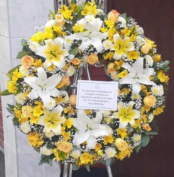 Corona Fúnebre Amarillas